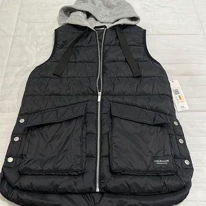 CALKIN KLEIN hooded vest